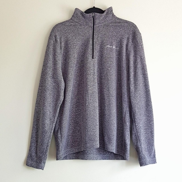 Eddie Bauer Other - Eddie Bauer Dark Gray Fleece Quarter Zip Sweatshirt